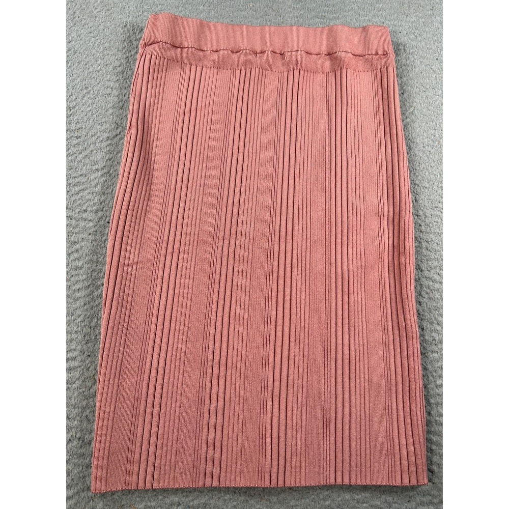 Guess Skirt Women's‎ Small Pink Bandage Midi Ribbed Knit Cocktail Party Stretch
